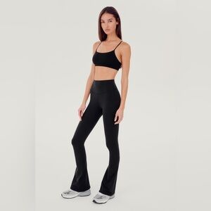 Splits59 Black Flared Leggings RAQUEL HIGH WAIST FLARED LEGGING size XS
